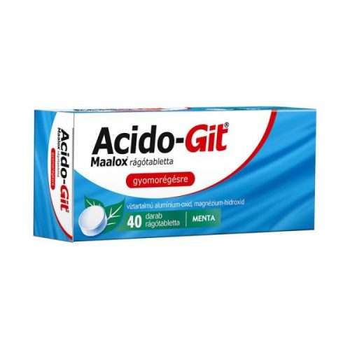 Acido-Git Maalox rágótabletta 40x