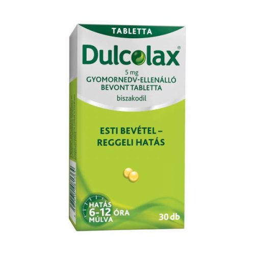 Dulcolax 5 mg gyomornedv-ellenálló bevont tabletta 30x