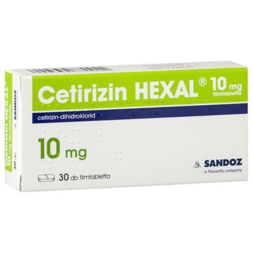 Cetirizin HEXAL 10 mg filmtabletta 30x