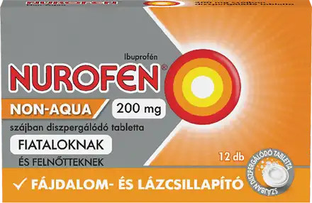 Nurofen Non-Aqua 200mg szájban diszpergálódó tabletta 12x