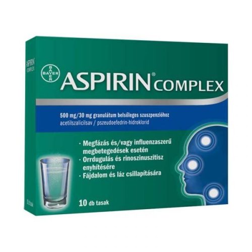 Aspirin Complex 500 mg/30 mg granulátum belsőleges szuszpenzióhoz 10x