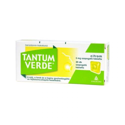 Tantum Verde citrom 3 mg szopogató tabletta 20x
