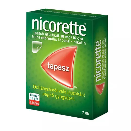 Nicorette patch áttetsző 15 mg/16 óra tapasz 7x