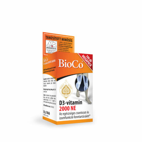 BioCo D3-vitamin 2000 NE tabletta 100x