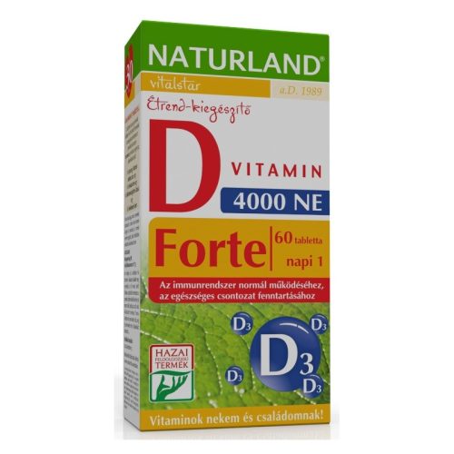Naturland D-vitamin forte tabletta 60x