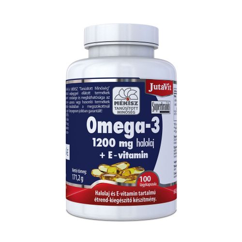 JutaVit Omega-3 Halolaj 1200 mg + E-vitamin kapszula 100x