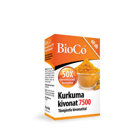 BioCo Kurkuma 7500 Tömjénfa kivonat kapszula	60x
