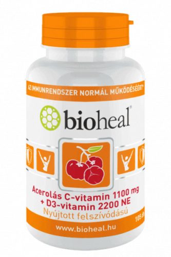 Acerolás C-vitamin 1100 mg + D3-vitamin 2200 NE 105x
