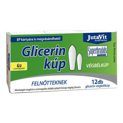 JutaVit glicerin végbélkúp felnőtteknek 12x