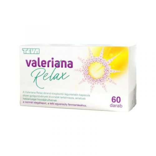 Valeriana Relax gyógynövénykivonatos kapszula 60x
