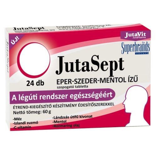 JutaVit JutaSept szopogató tabletta eper-szeder-menta 24x