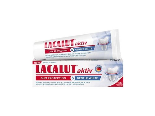 Lacalut fogkrém aktív gum protection and gentle white 75ml
