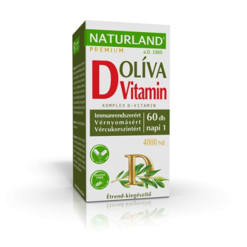 Naturland Olivalevél + D-vitamin 4000NE kapszula 60x