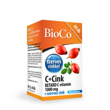 BioCo C+Cink Retard C-vitamin 1000 mg filmtabletta 60x
