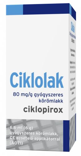 Ciklolak 80 mg/g gyógyszeres körömlakk 1x