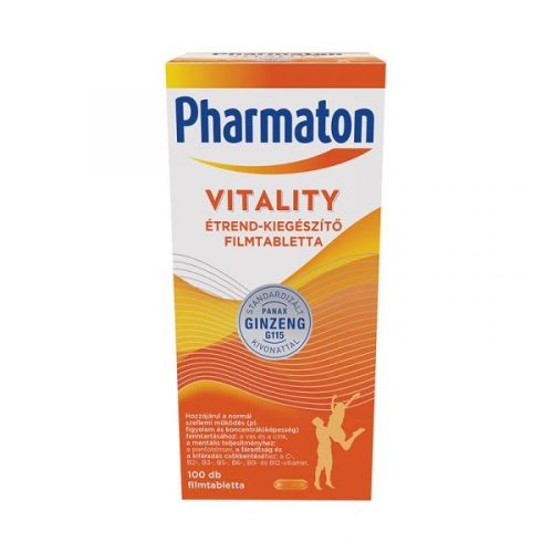 Pharmaton Vitality étrendkiegészítő filmtabletta 100x