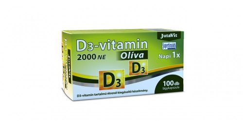 JutaVit D3-vitamin 3000 NE Oliva lágy kapszula 100x