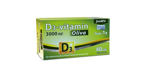 JutaVit D3-vitamin 3000 NE Oliva lágy kapszula 40x