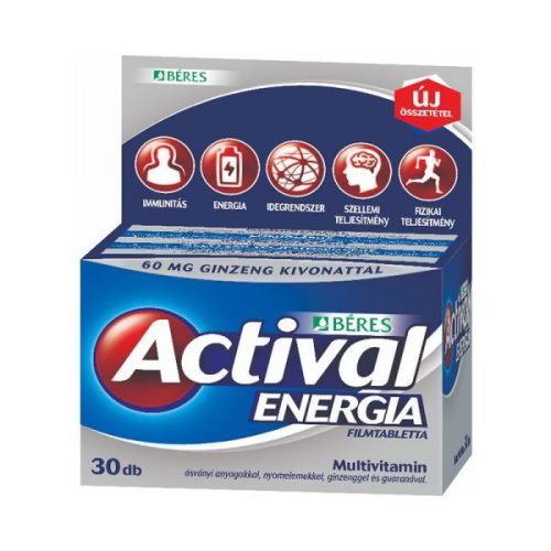 Actival Energia ginzeng-guarana filmtabletta	30x