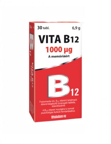 Vitabalans Vita B12 1000 mcg szopogatótabletta 30x