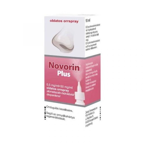 Novorin Plus 0,5 mg/ml+50 mg/ml oldatos orrspray 10ml