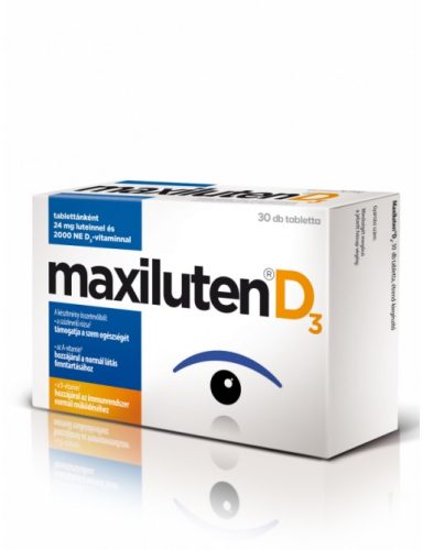 Maxiluten D3 lutein tabletta 30x