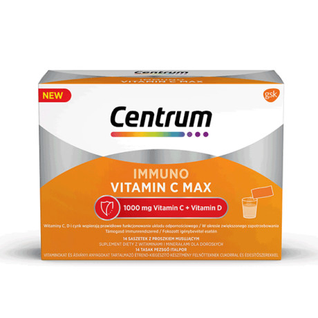 Centrum Immuno Vitamin C Max pezsgőpor felnőtteknek 14x