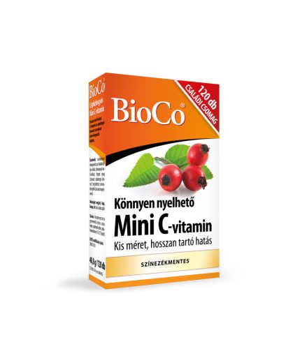 BioCo Mini C-vitamin csipkebogyós retard tabletta 120x