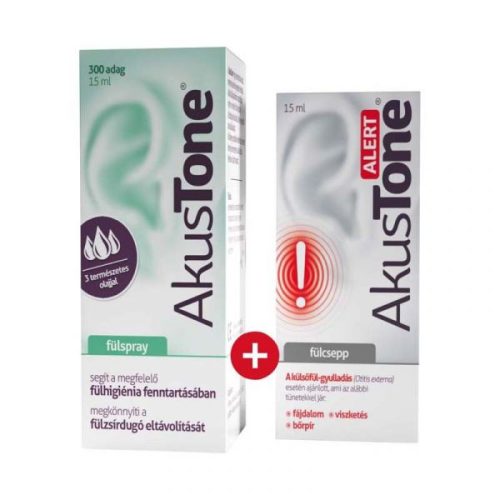 AkusTone fülspray+ AkusTone Alert fülcsepp 15+15ml