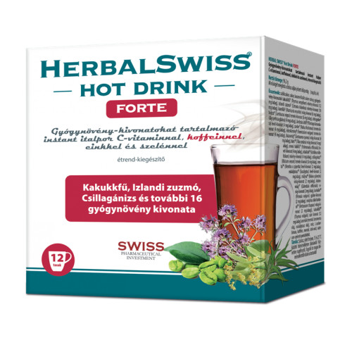 Herbal Swiss Hot Drink Forte instant italpor+ C-vitamin 12x