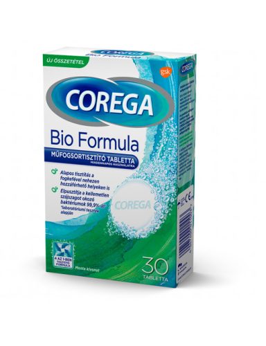 Corega Tabs Bio Formula műfogsortisztító tabletta 30x