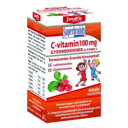 JutaVit C-vitamin 100 mg tabletta acerola gyermekeknek 60x