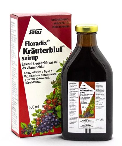 Floradix Krauterblut szirup vassal és vitaminokkal 500ml