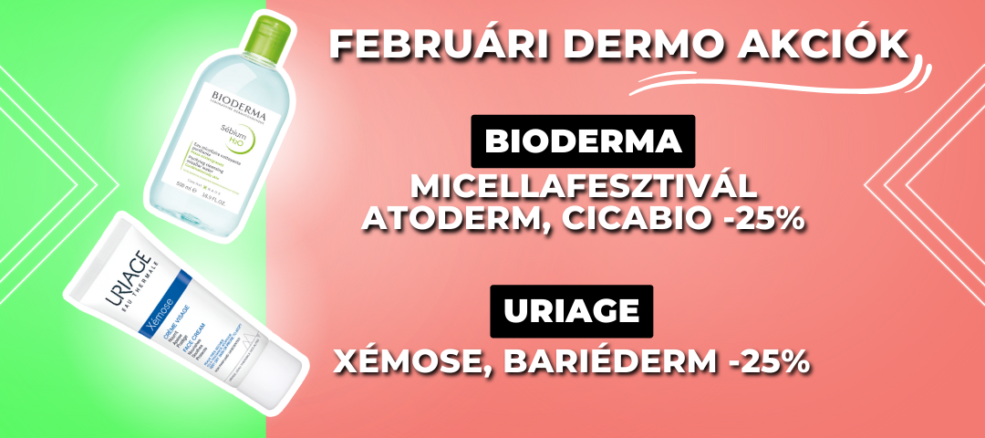 Februári dermokozmetikai akciók